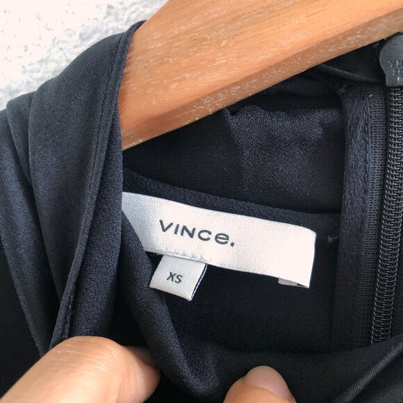 VINCE Sleeveless Draped Turtleneck Bodysuit Size XS - Picture 7 of 13